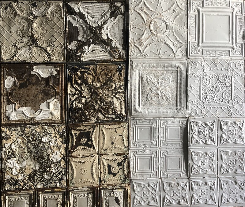 Antiques Ceiling Tiles -Plaques Victoriennes 