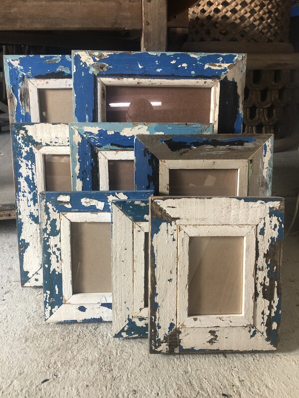 Cadres Photos Bois Patine d'origine -Wooden Photo frames original patina 