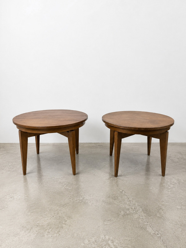 Paire de tables Vintage Monte & Baisse années 70 
